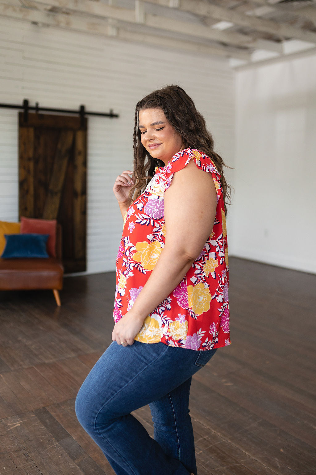Floral Print Women's Blouse - Elegant Floral Top for Spring & Summer, Casual Wear, Office Outfits, and Date Nights