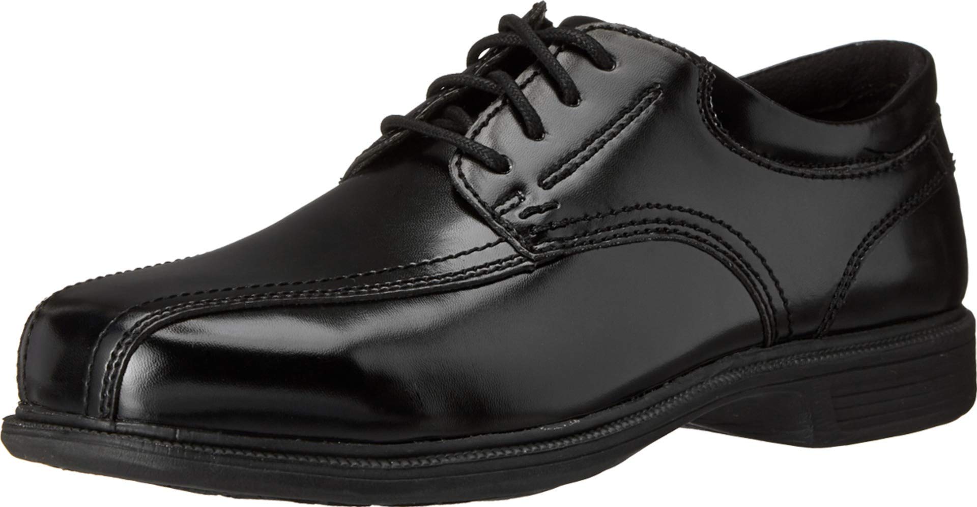 Florsheim Men's Coronis Slip-Resistant Steel Toe Work Boots - Black Leather Safety Shoes for Construction, Warehouse & Industrial Work