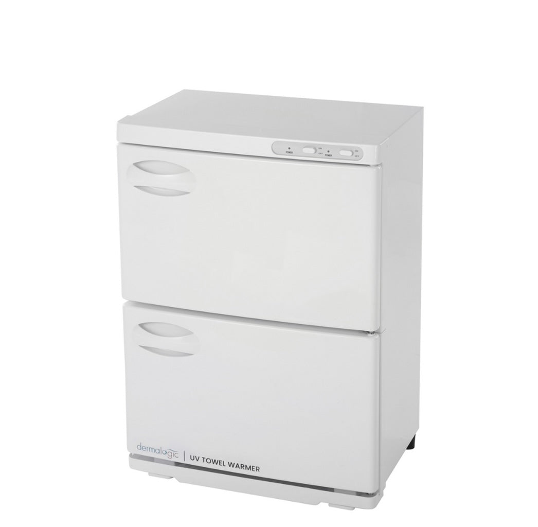 Dermalogic Double UV Towel Warmer 36L - Professional Spa & Salon Towel Heating Cabinet with UV Sterilization | Perfect for Home, Salon, and Spa Use