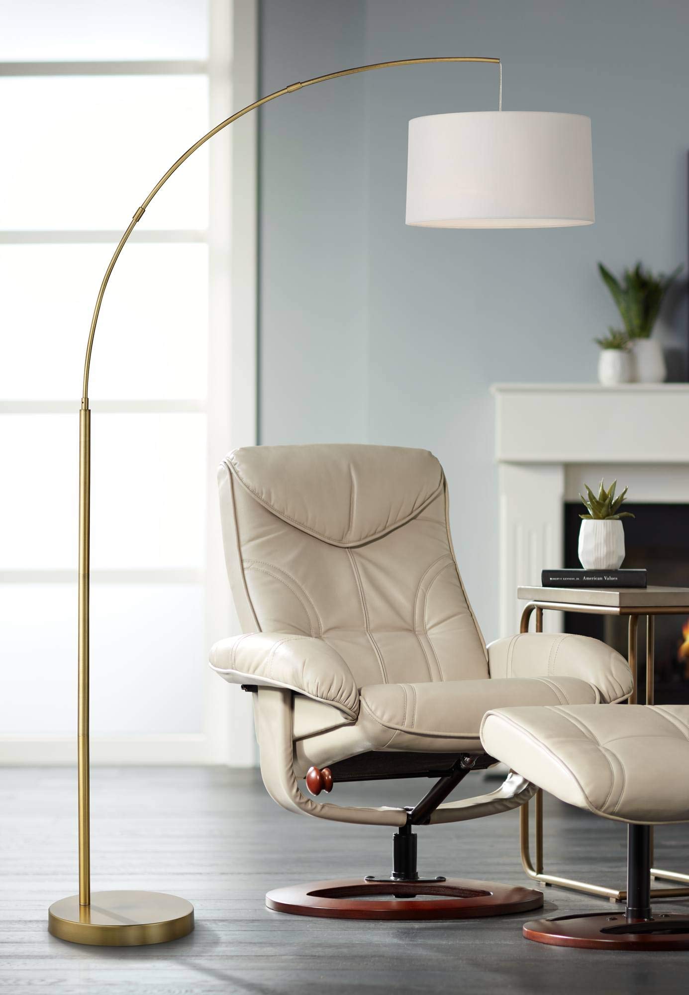 360 Lighting Cora Modern Mid-Century Arc Floor Lamp - 72