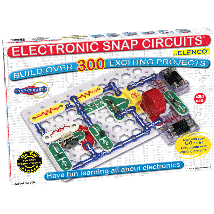 Snap Circuits 300-in-1 Electronics Exploration Kit - STEM Learning Toy for Kids Ages 8+ | Build Exciting Projects Like AM Radios & Doorbells | Perfect for Homeschooling, Classroom & Science Fair Projects