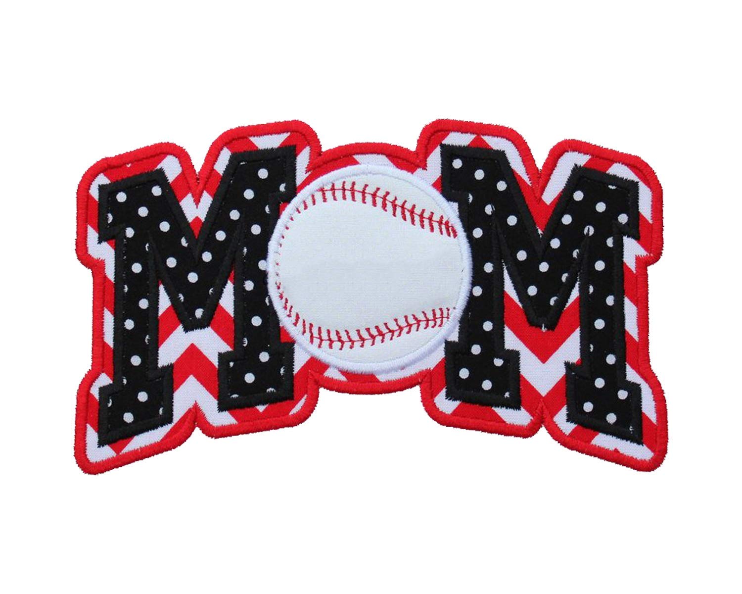 Custom MOM Baseball Applique Patch - Sew On or Iron On Options for DIY, Jackets, Hats & Gifts | Personalized Embroidered Patches for Sports Fans & Team Spirit