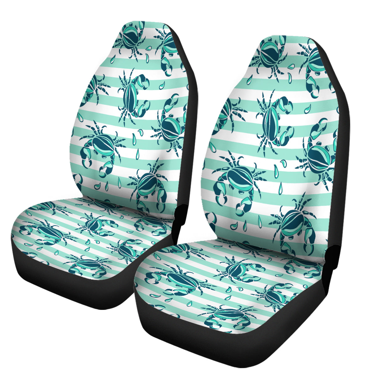 Adorable Crab Pattern Car Seat Cover - Waterproof & Non-Slip Baby Car Seat Protector for Infants - Perfect for Travel, Daily Commute, and Road Trips