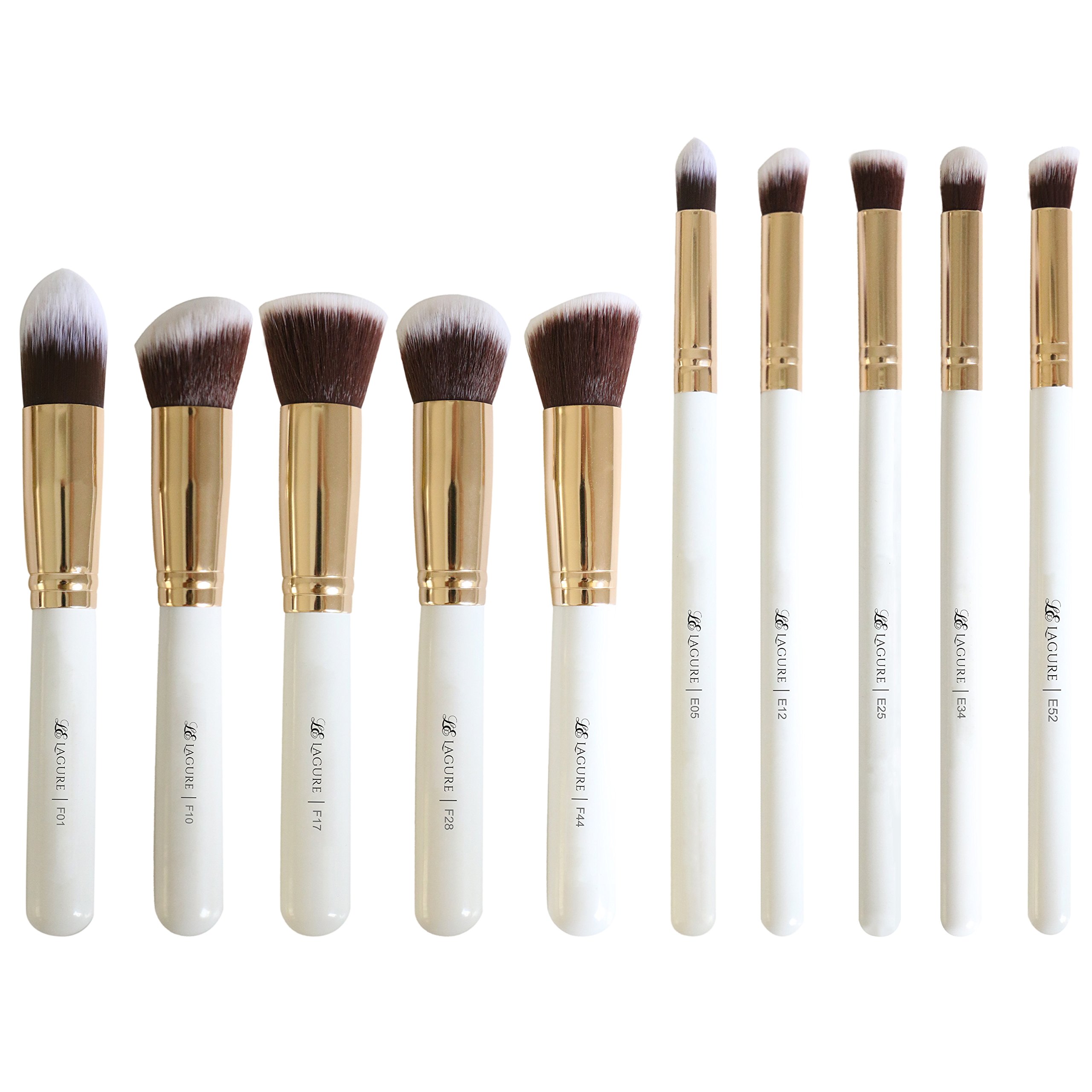Premium Synthetic Kabuki Makeup Brush Set - 12pcs Professional Vegan Makeup Brushes for Eyeshadow, Foundation, Blush & Contouring | Soft Cruelty-Free Bristles for Flawless Makeup Application | Ideal for Daily Use, Travel & Professional Makeup Kits