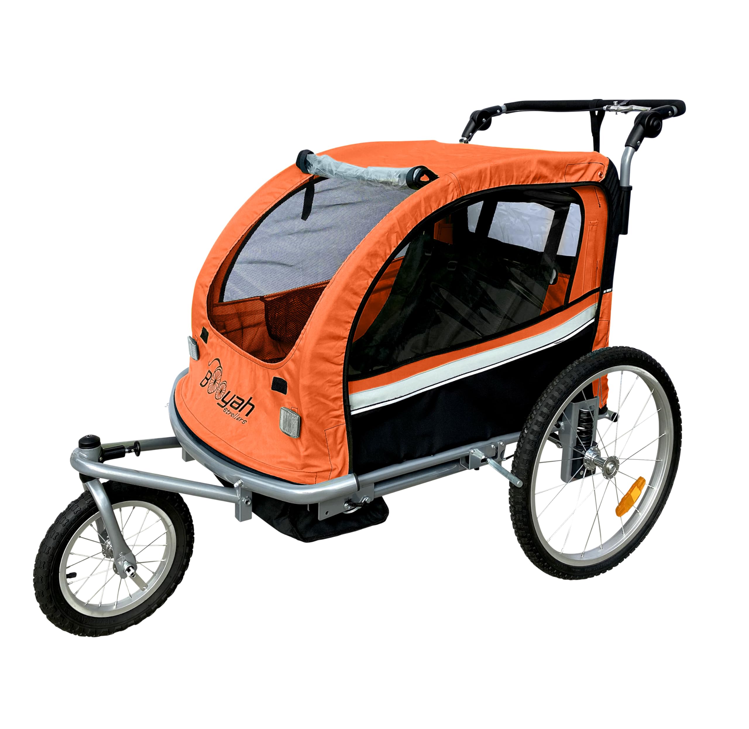 Booyah Strollers II - Convertible Baby Bike Trailer & Stroller for Toddlers | Lightweight, Durable & Safe | Perfect for Outdoor Adventures, Jogging & Family Walks