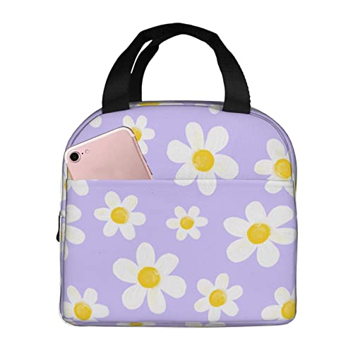 White Daisy Flower Purple