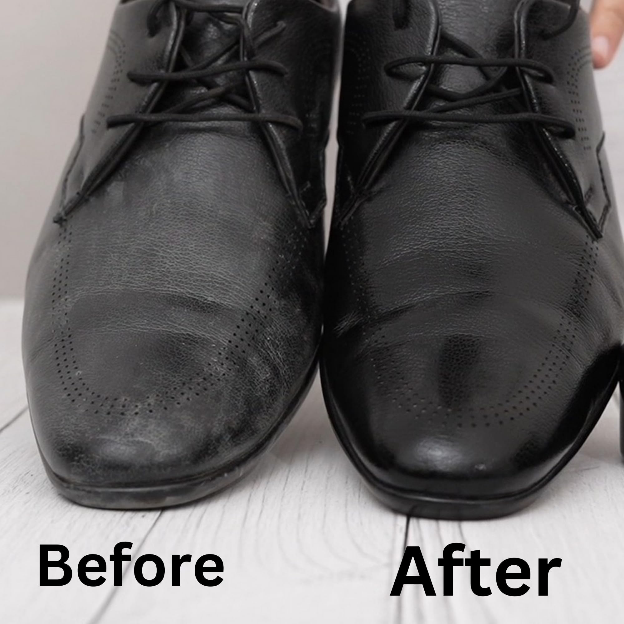ROGZI Shoe Care Kit - Quick Shine Shoe Shining Sponge for Instant Leather Polishing | Premium Liquid Shoe Polish for Shine & Protection | Perfect for Dress Shoes, Boots & Leather Accessories