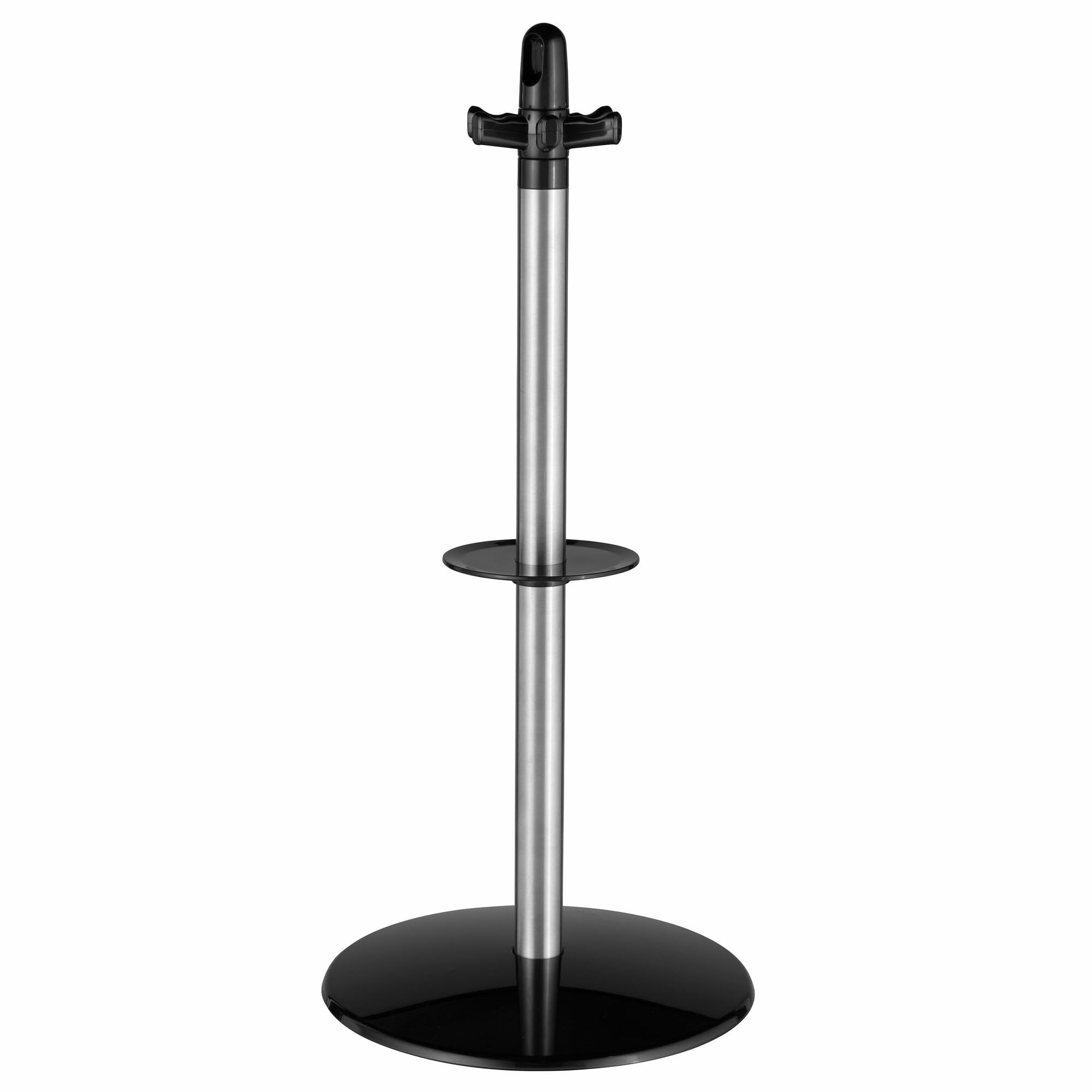 BergHOFF Essentials 8-Piece Stainless Steel Kitchen Utensil Set with Wall-Mounted Revolving Rack - Ergonomic Hollow Handle & Hanging Loop - Perfect for Small Kitchens, Cooking Gifts & Home Organization