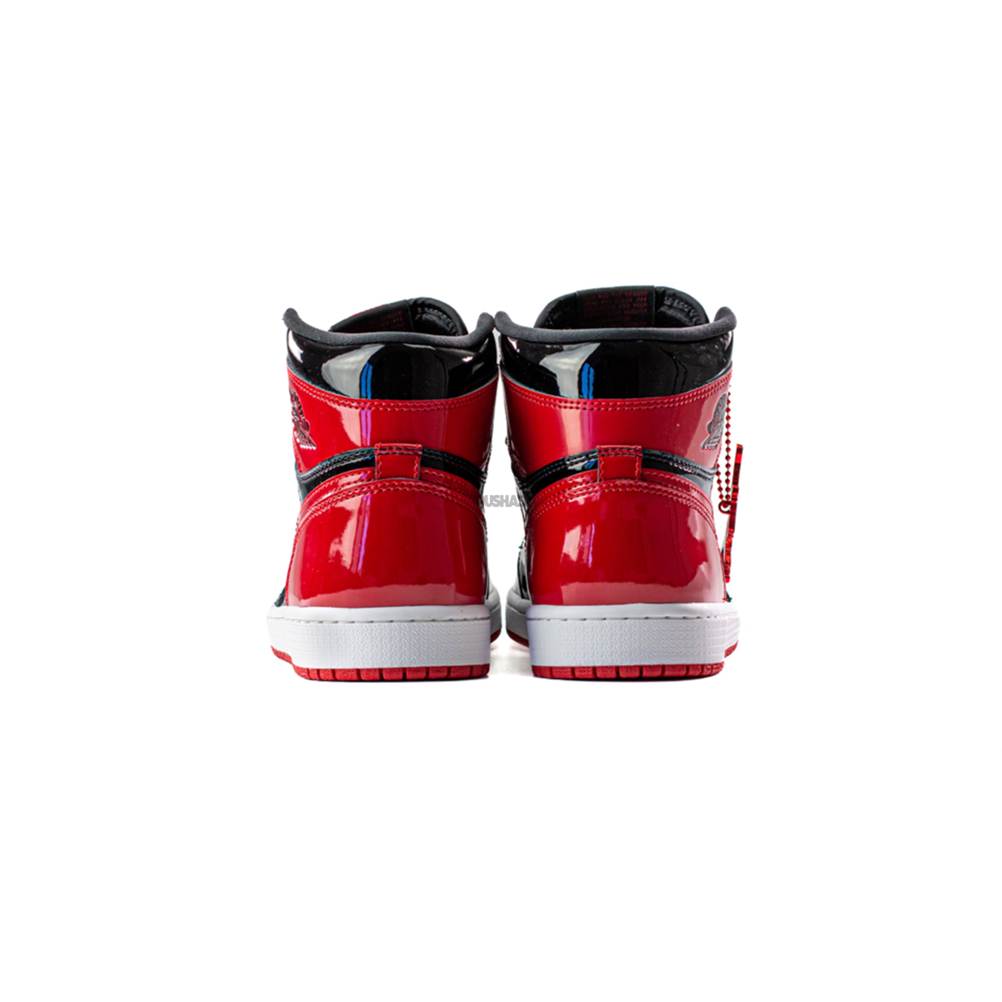 Air Jordan 1 High 'Patent Bred' GS (2021) - Red & Black Basketball Shoes for Girls - Perfect for School, Sports & Streetwear Fashion
