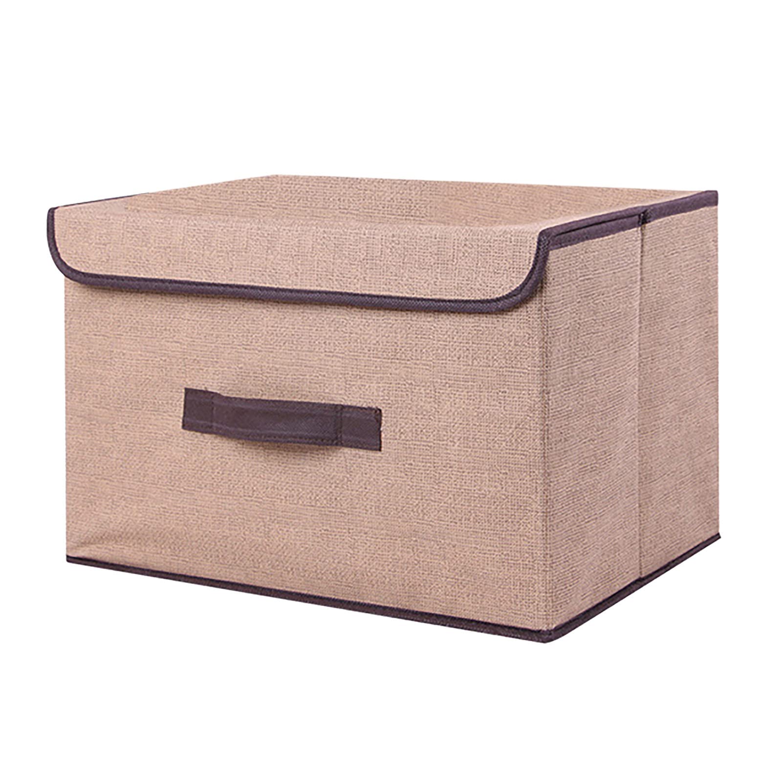 Foldable Storage Box with Lid - Portable Clothes Organizer for Home, Travel & Office - YXWLLN Collapsible Sundries Box for Housekeeping & Space Saving