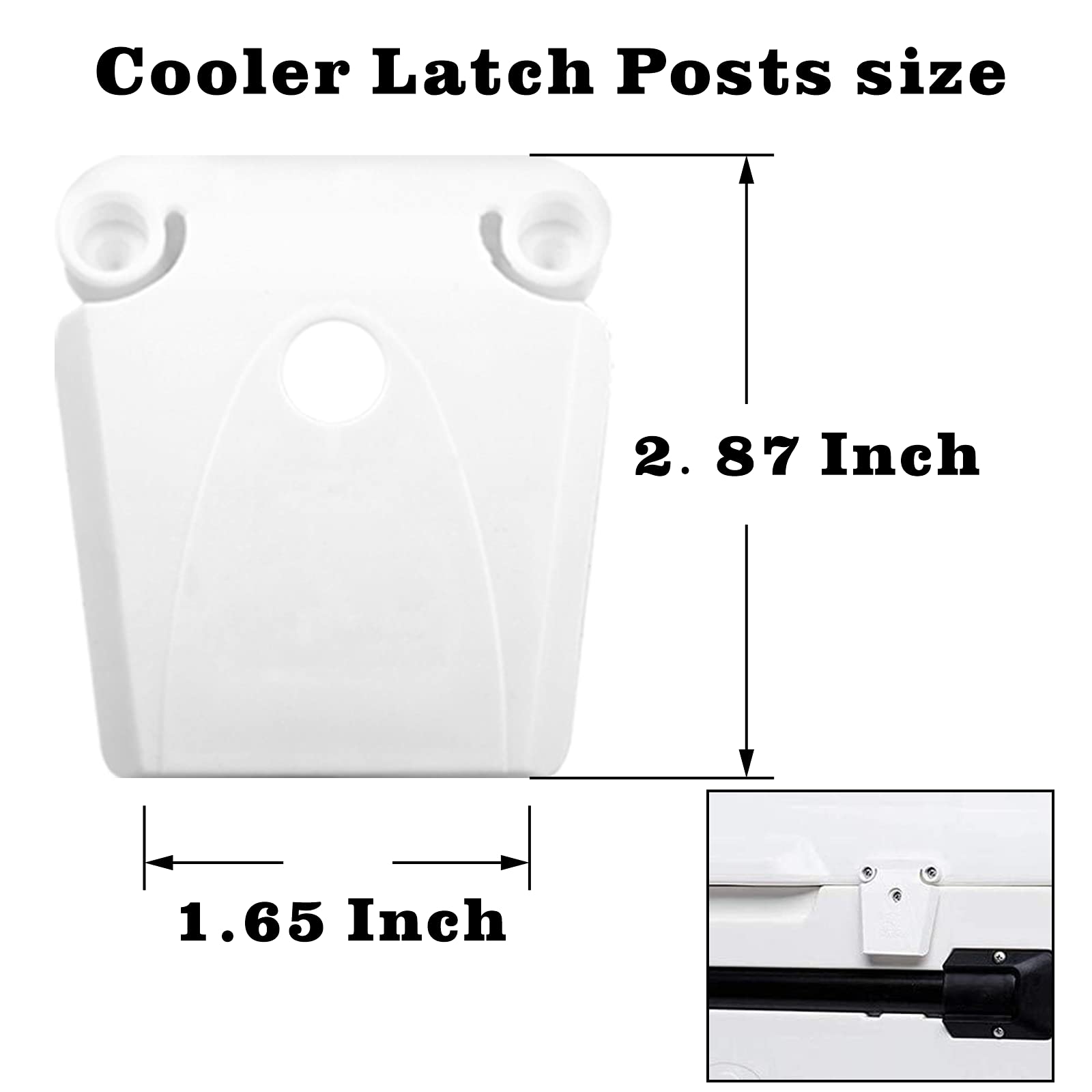 High Strength Cooler Latch Posts and Screws - Durable Replacement Parts for Yeti, Coleman, RTIC Coolers | Perfect for Outdoor Camping, Fishing, and Tailgating Accessories
