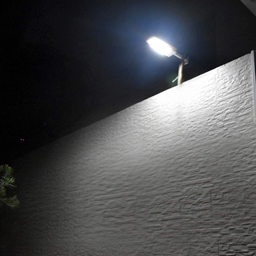 50 LED Solar Outdoor Wall Light with Motion Sensor - Waterproof Garden Security Lighting for Garage, Stairs, and Pathways | Energy-Efficient Remote Control Solar Lamp for Home & Yard Safety