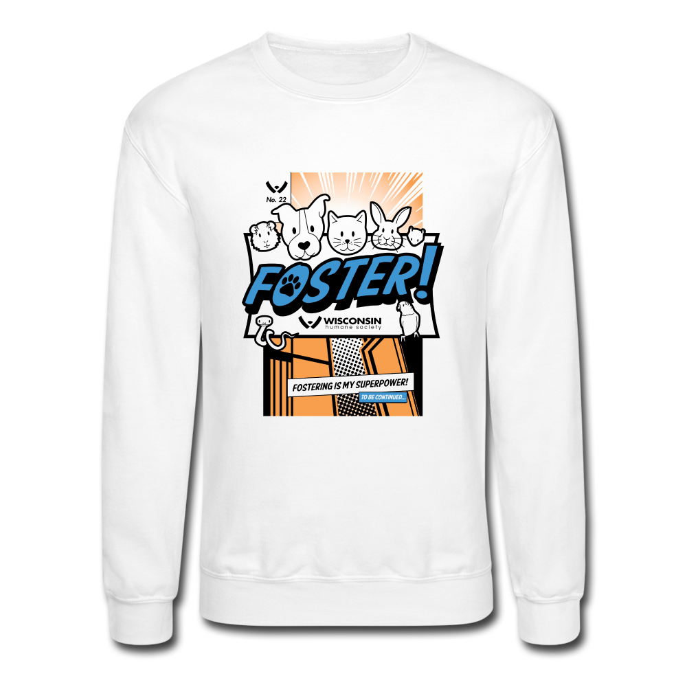 Foster Comic Print Crewneck Sweatshirt | Graphic Novel Hoodie for Men & Women | Casual Streetwear, Anime Lover Gift, Cosplay Outfit
