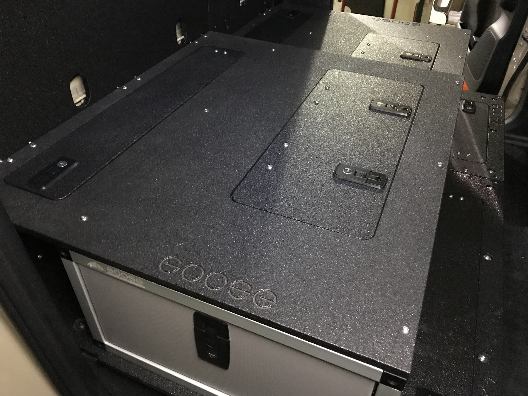 2005-2023 Toyota Tacoma Double Cab 2nd Row Single Drawer Storage Module (60% Passenger Side) - Perfect for Truck Organization & Road Trips