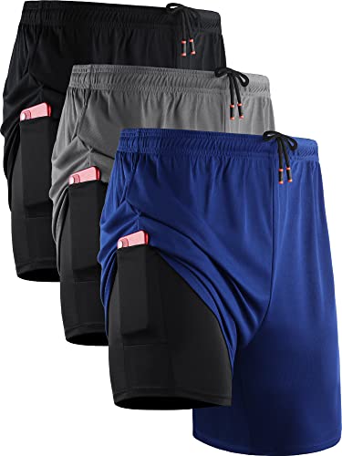 6070 Black/Grey/Blue,3 Pack