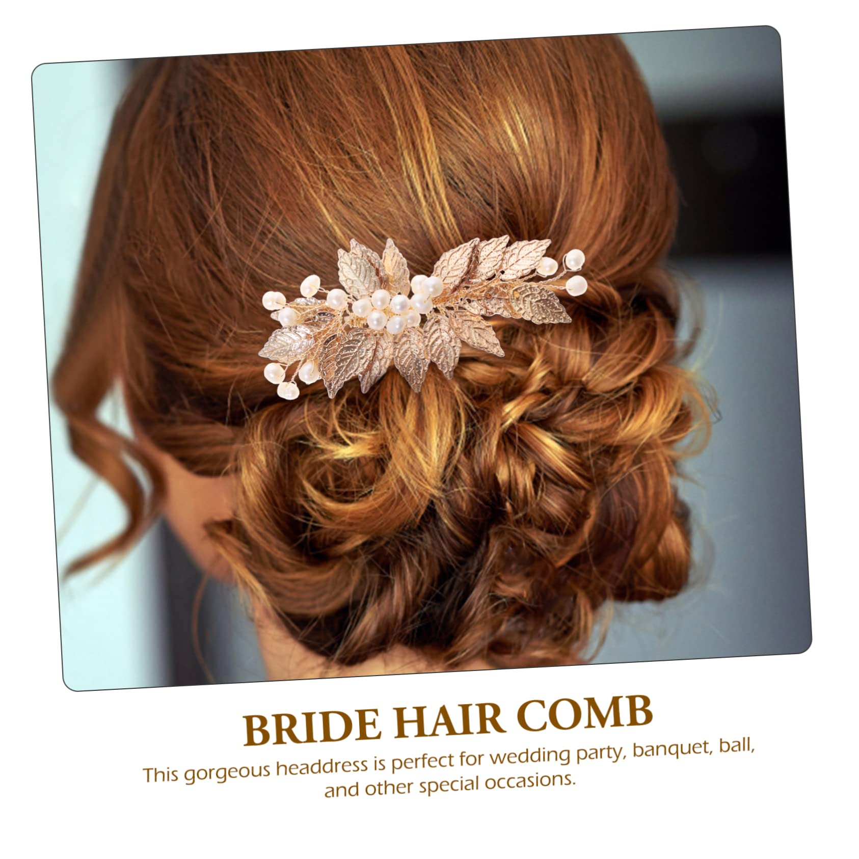 Elegant Rhinestone Bridal Hair Clips for Women - Pearl Flower Hair Comb Barrettes with Alloy Inserts - Perfect for Weddings, Prom, Parties & Special Occasions