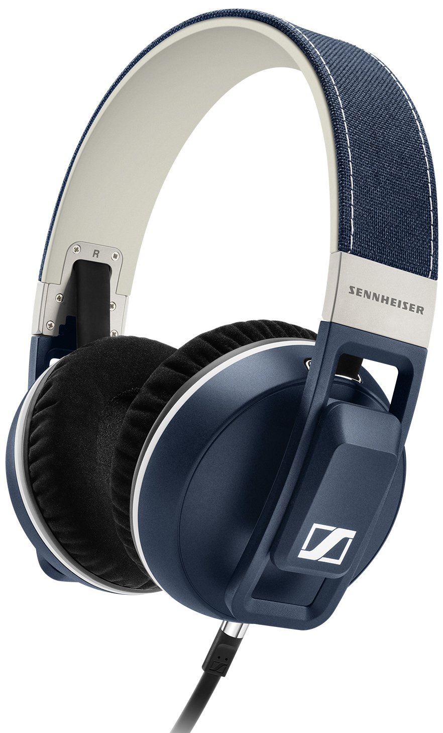 Sennheiser Urbanite XL Over-Ear Headphones - Premium Denim Blue Wireless Bluetooth Headset with Noise Cancellation for Music, Gaming & Travel