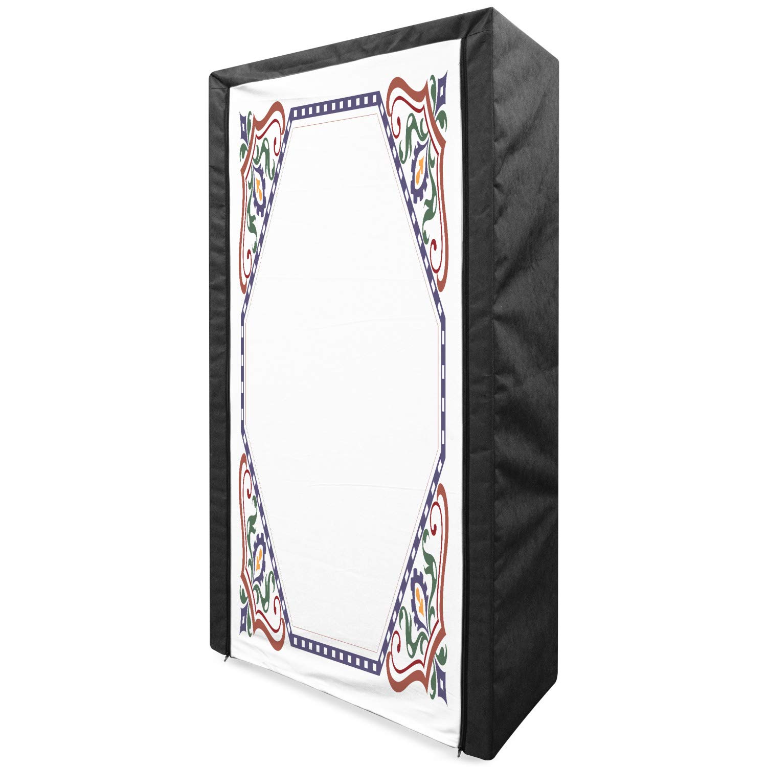 Ambesonne Turkish Pattern Portable Fabric Wardrobe - 33.5