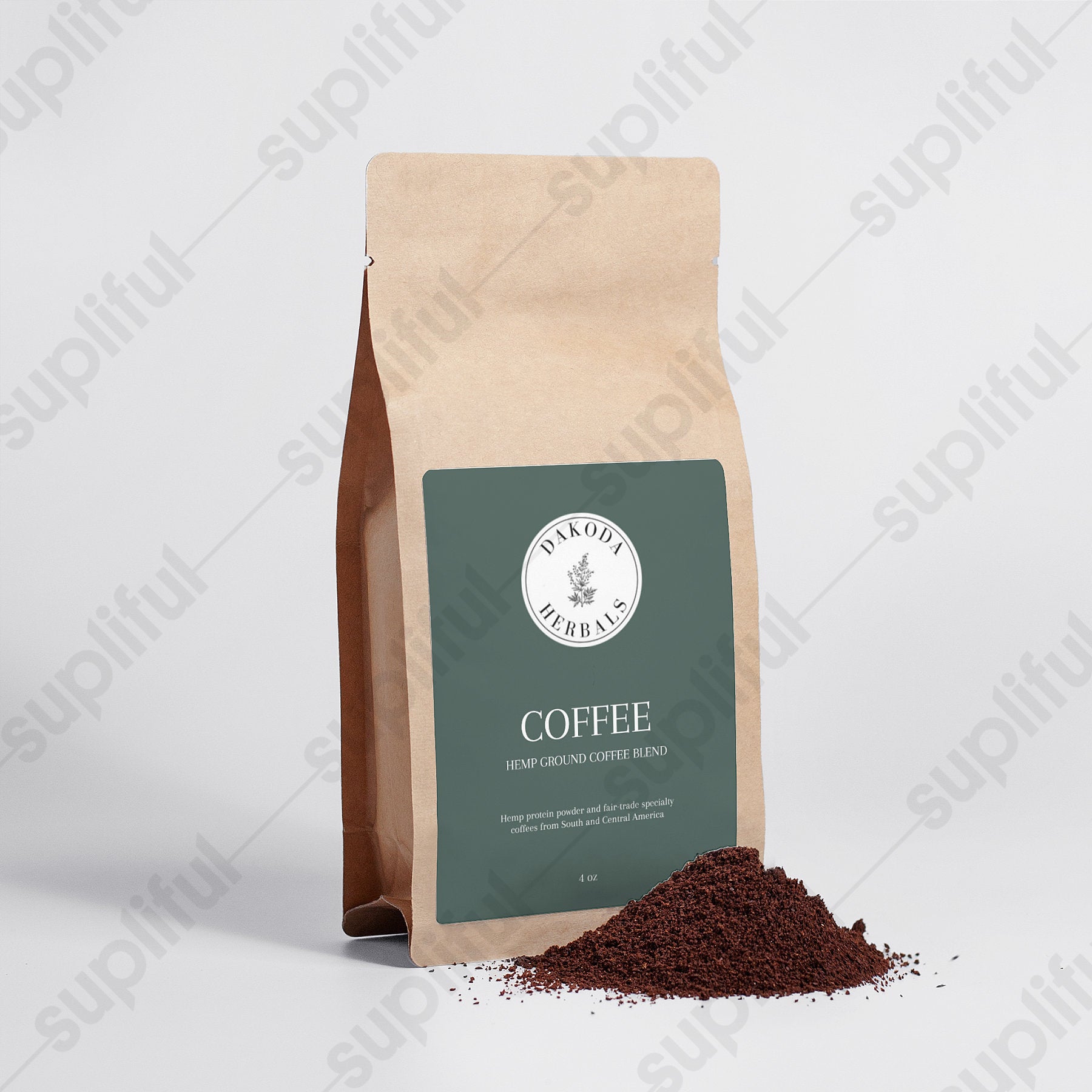 Organic Hemp Coffee Blend - Medium Roast 4oz | Premium CBD Infused Coffee | Energy Boost & Relaxation | Perfect for Morning Routine & Work Focus