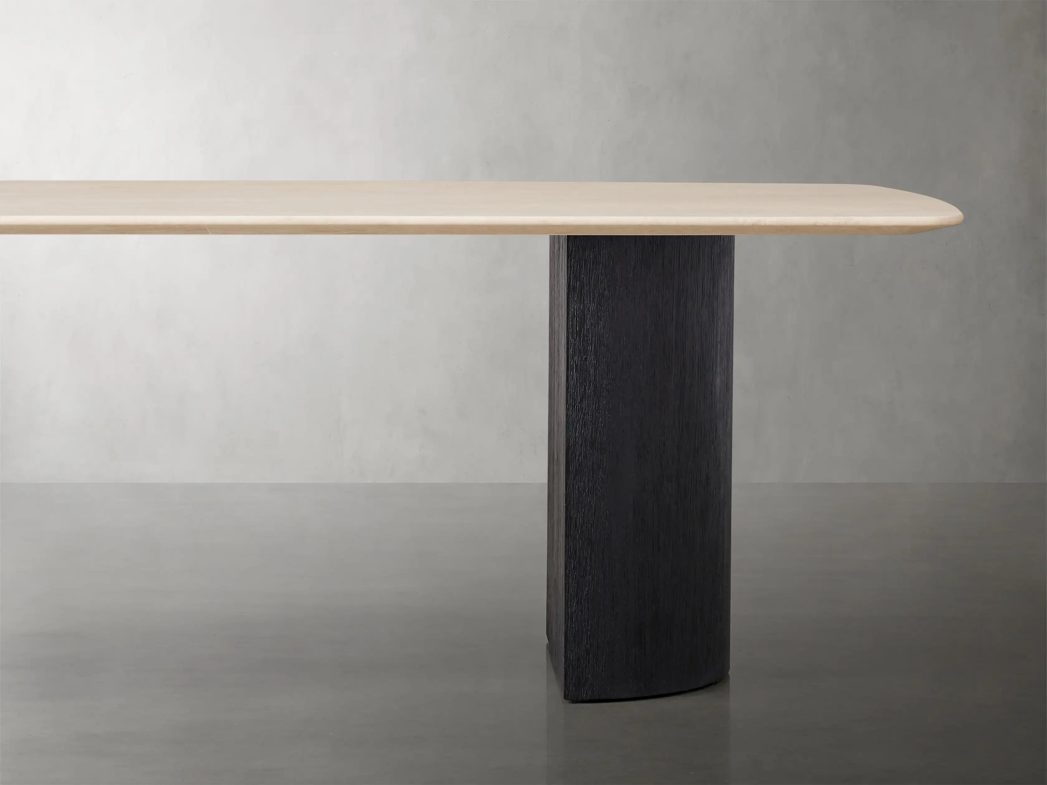 Saint Germain Stone Dining Table with Dauphine Base - Elegant Marble Top Dining Table for Modern Home, Perfect for Dinner Parties & Family Gatherings