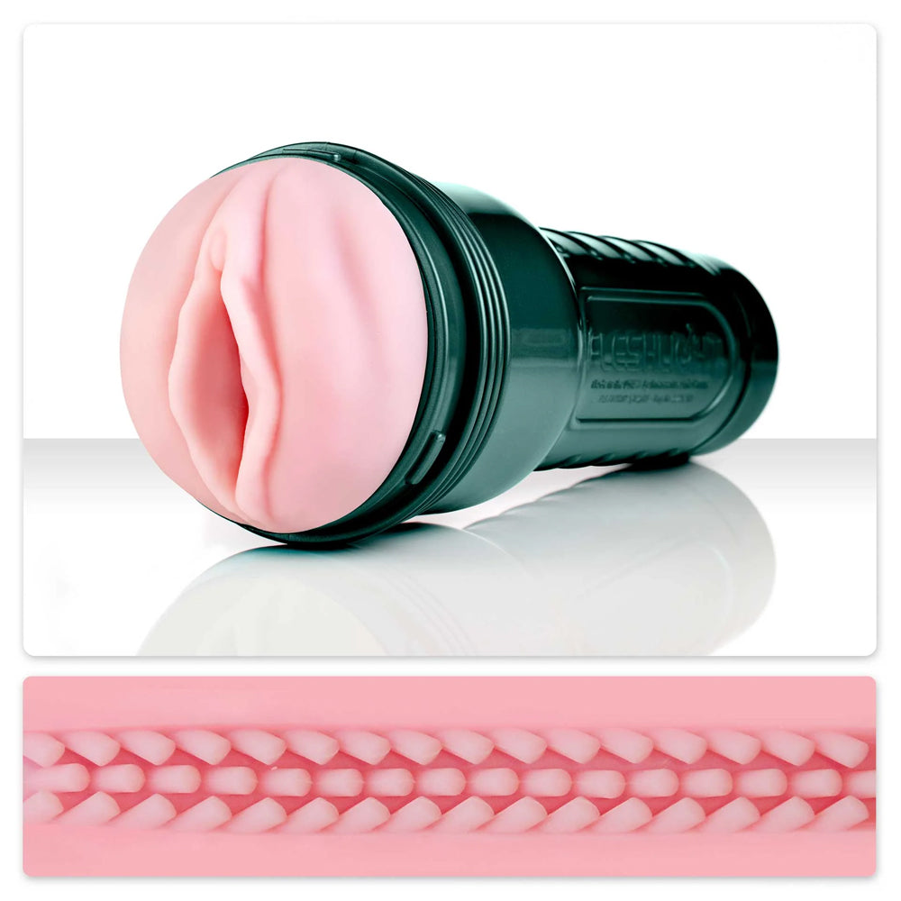 Fleshlight Vibro Touch Pink Lady - Rechargeable Vibrating Masturbator for Men | Waterproof & Hands-Free Design | Perfect for Solo Play & Couples Use