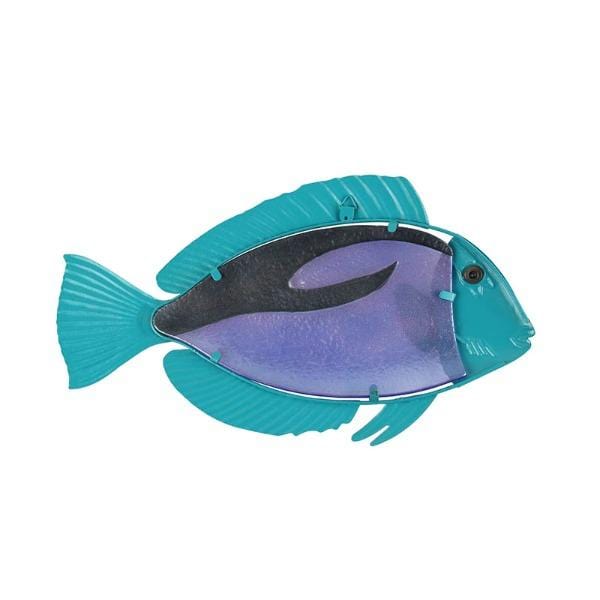 Green and Gold Fish Metal Wall Art - Handcrafted Home Decor for Living Room, Bedroom & Office - Unique Modern Wall Sculpture for Indoor & Outdoor Spaces