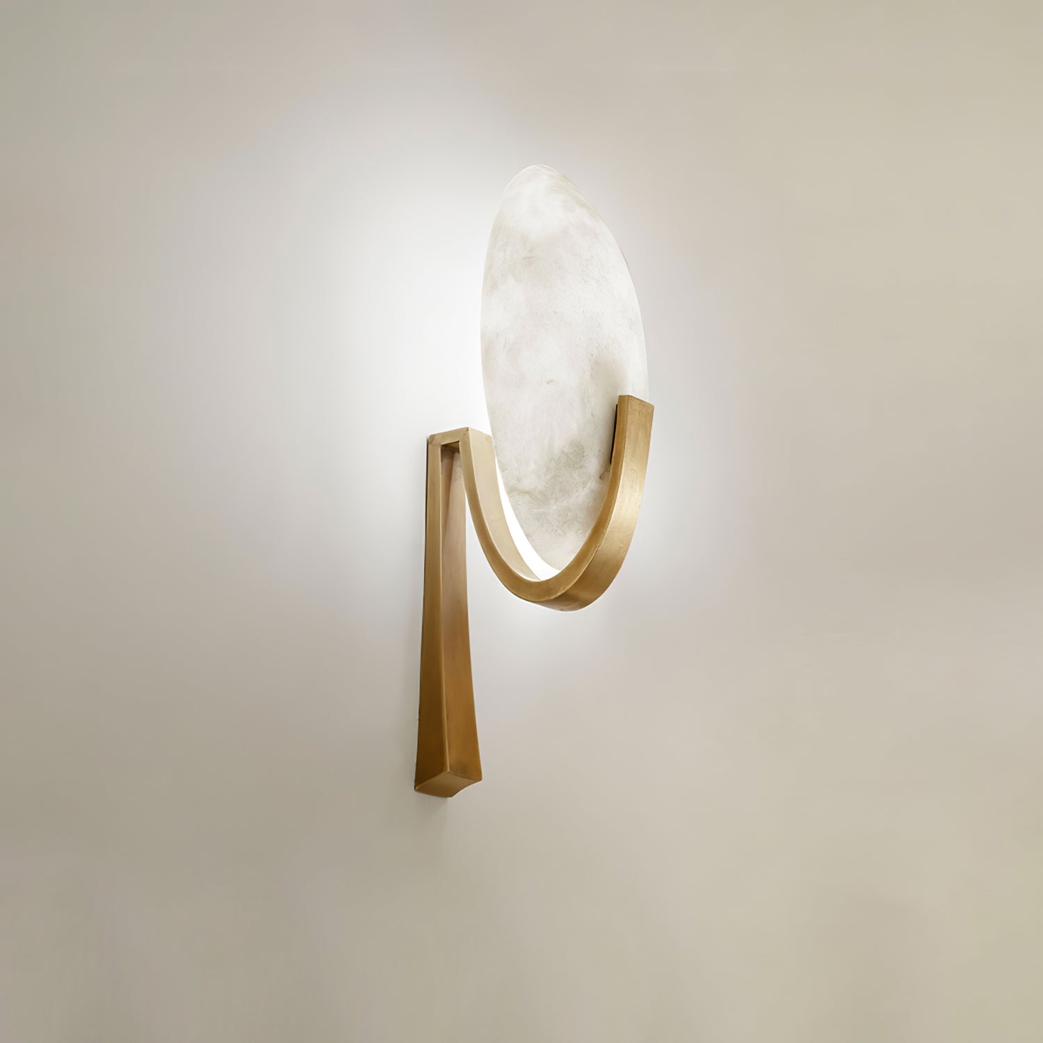 Alice Alabaster Wall Lamp - Modern White Stone Sconce for Bedroom, Living Room & Hallway Lighting | Dimmable LED Fixture for Home Decor