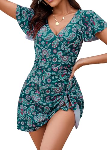 Green Floral Print