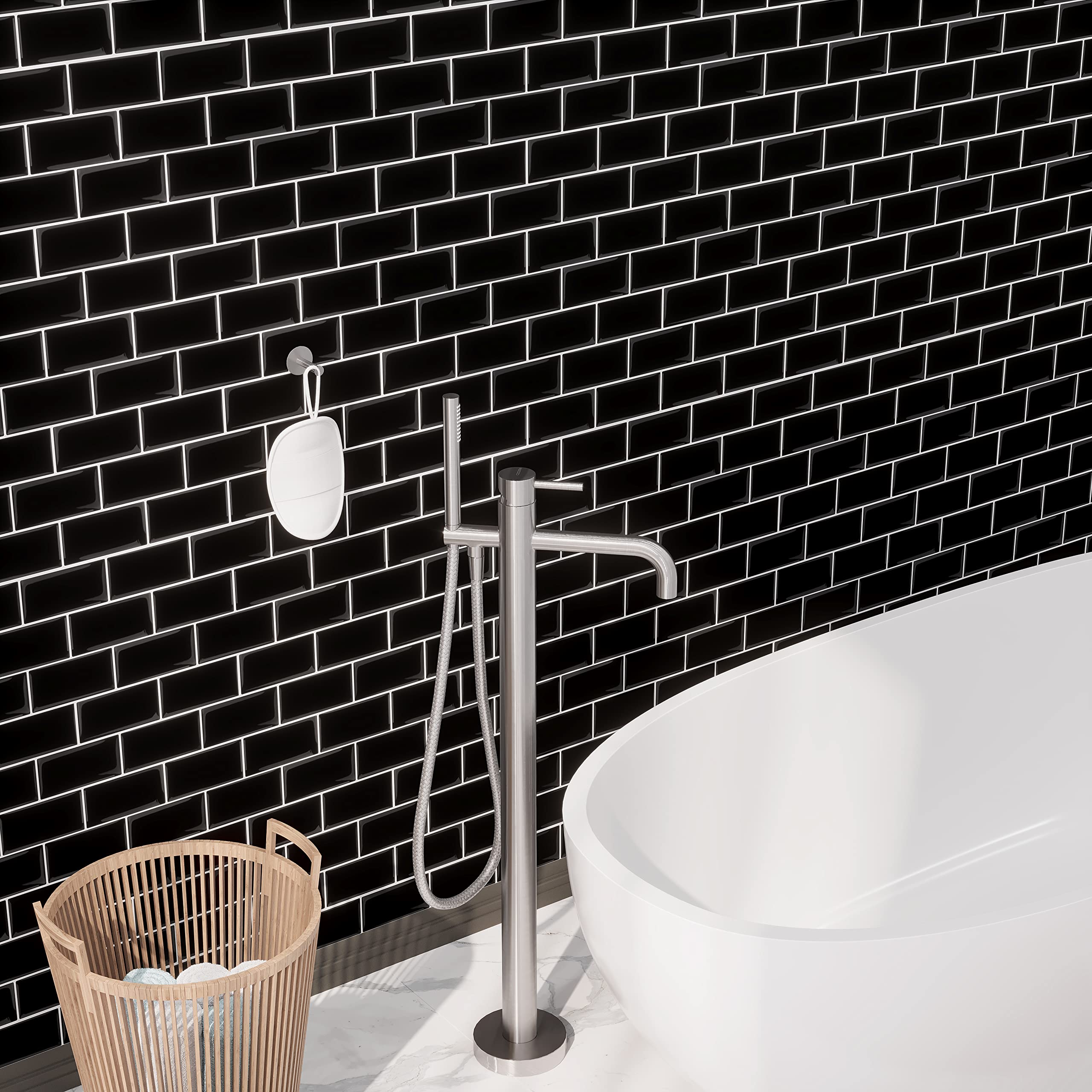 3D Gel Subway Tiles Peel & Stick - Kitchen Bathroom Backsplash - 5
