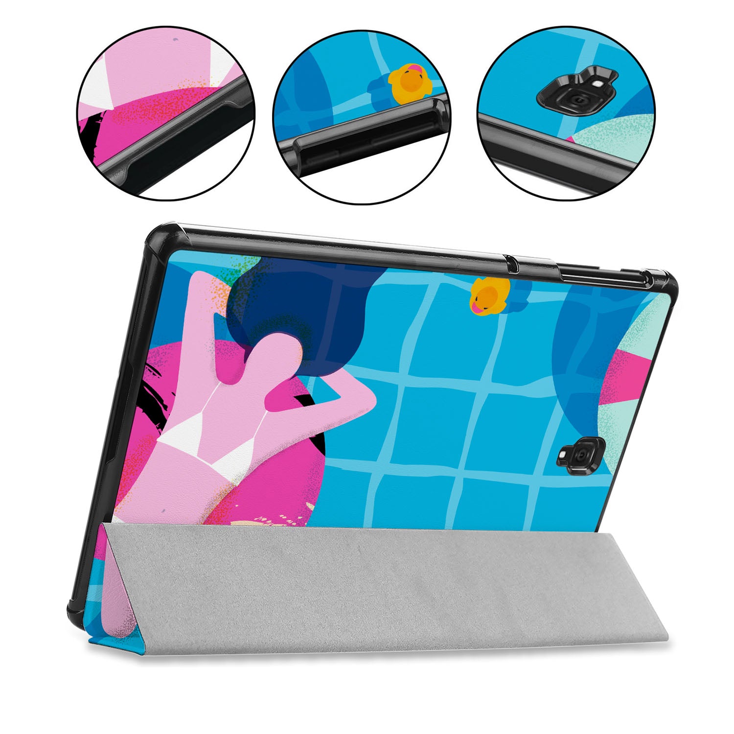 Samsung Tablet Case - Durable Protective Cover for Samsung Galaxy Tab A/S6/S7/S8 - Slim Fit with Auto Sleep/Wake - Perfect for Beach, Travel & Outdoor Use