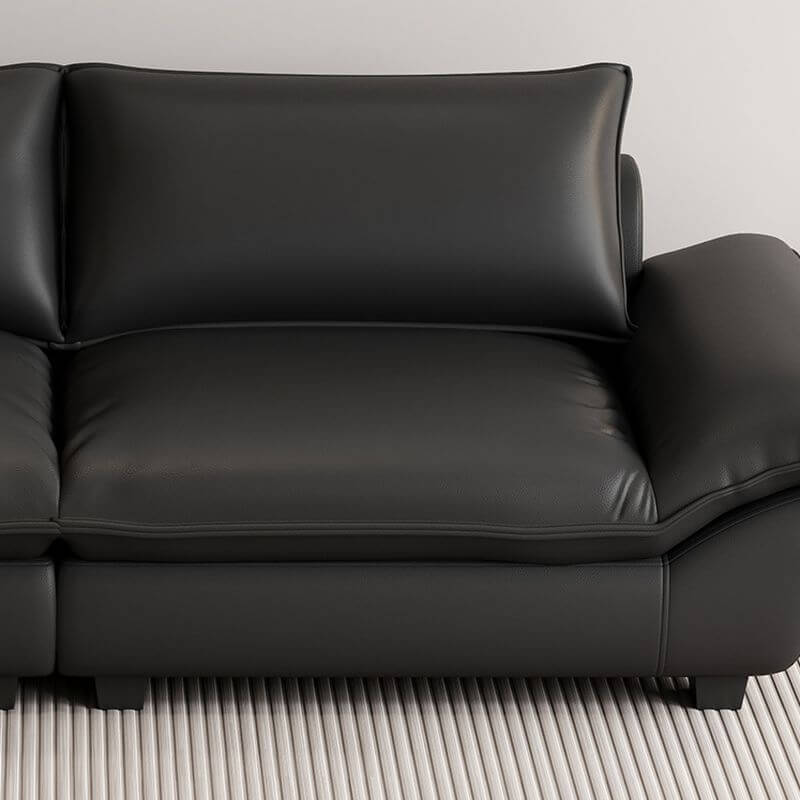 Waterproof Solid Color Loveseat - Modern 2-Seater Sofa for Small Spaces, Living Room, Apartment & Office Waiting Area