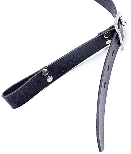 Adjustable Breathable BDSM Bondage Head Harness with Mouth Ball Gag - Black Adult Restraint Mask for Submissive Play - Perfect for Roleplay, Sensory Deprivation & Kinky Sex Toys (One Size Fits All)