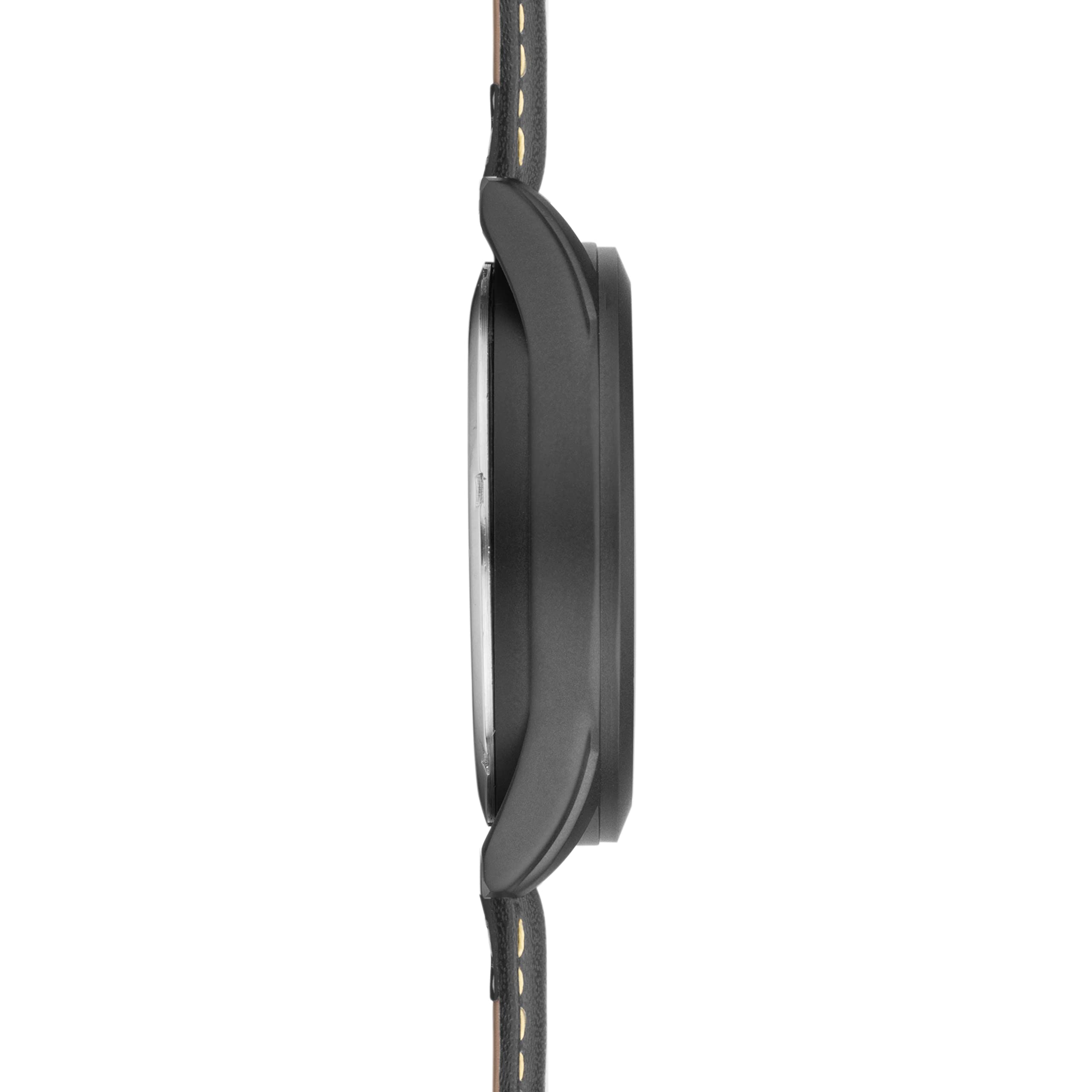 Sekonda Navigator Men's 44mm Black Analog Date Quartz Watch with Leather Strap 30112 - Perfect for Business, Casual Wear & Outdoor Adventures
