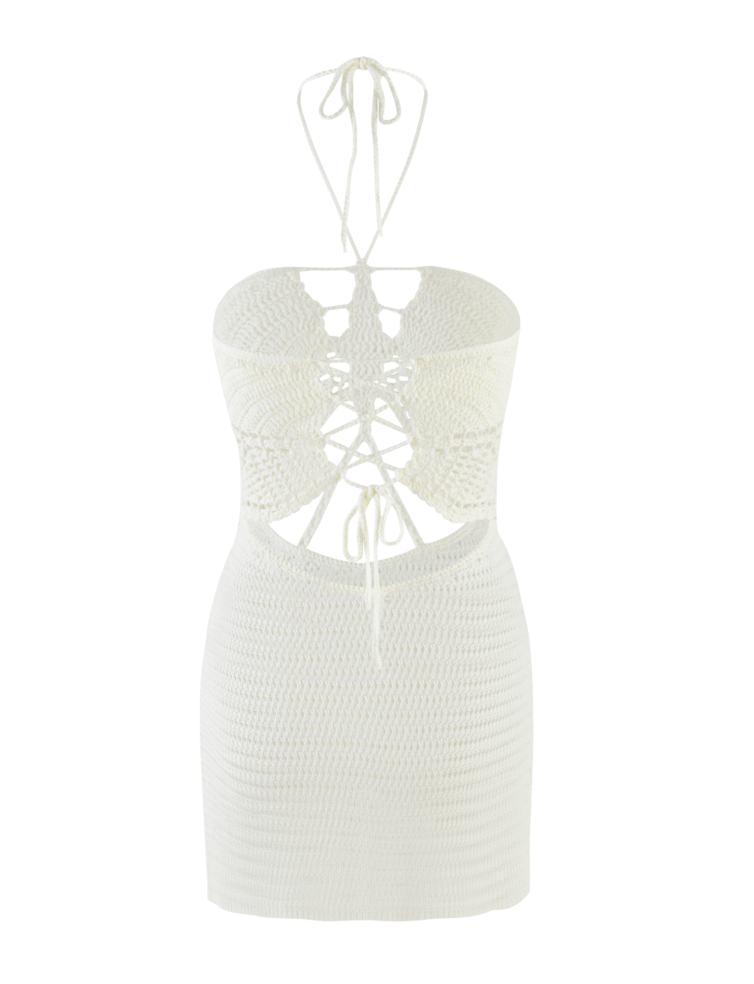 AZADI Mini Dress for Women - Elegant White & Cream Floral Summer Dress for Casual Wear, Beach, Party, and Date Night