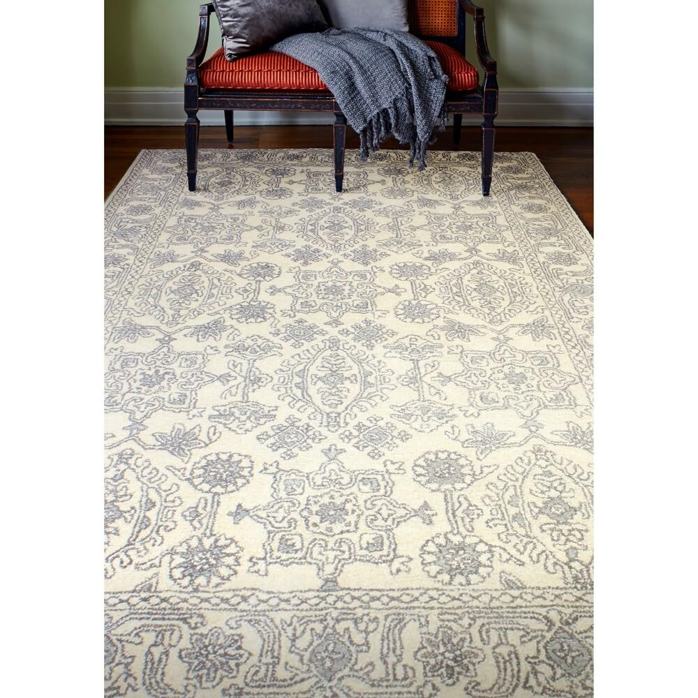 Bashian Vera Contemporary Hand-Tufted Area Rug - Azure Blue 2'6