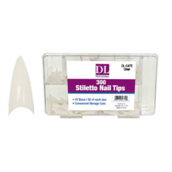 300-Piece Clear Stiletto Nail Tips - Long Acrylic Nails for Professional Salon & DIY Manicure - Perfect for Parties, Weddings & Special Occasions