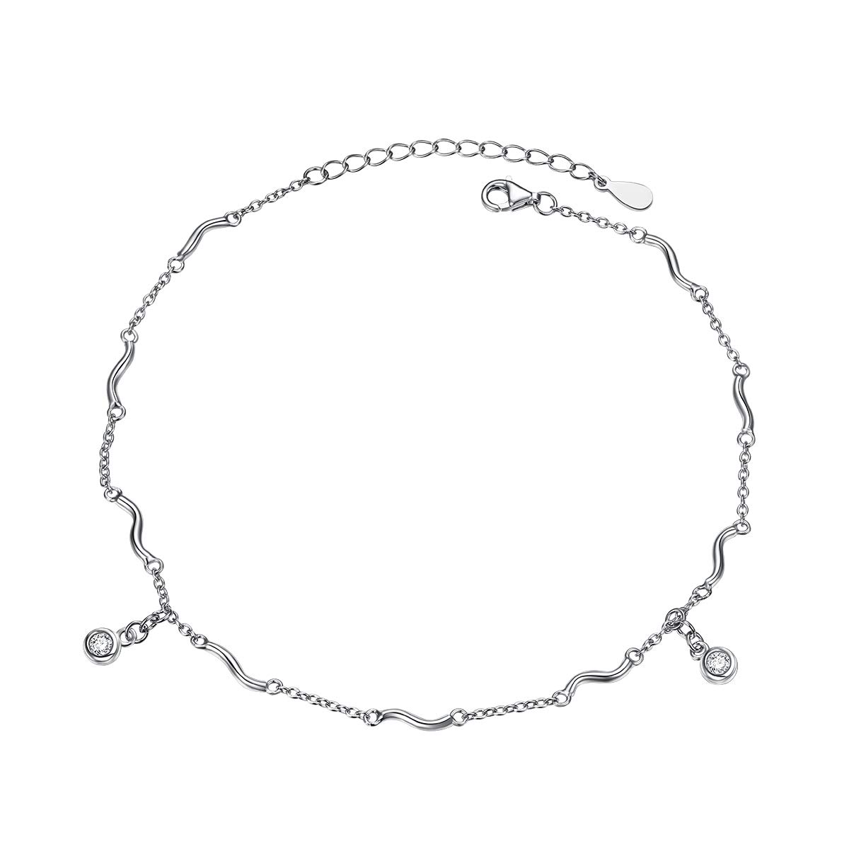 Elegant S925 Sterling Silver Adjustable Anklet for Women - Perfect Gift for Her, Ideal for Beach, Summer & Boho Style Outfits