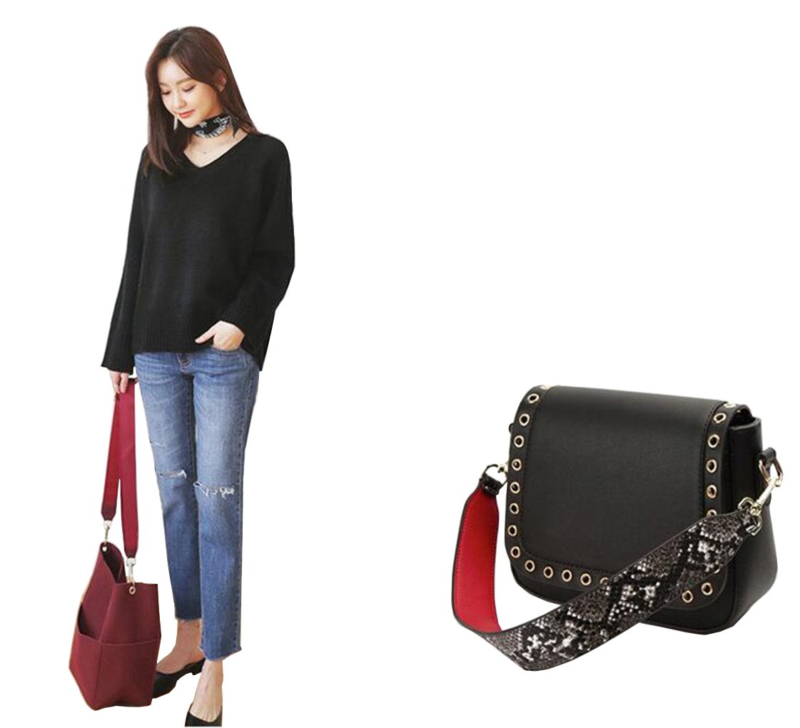 Simple Style Short Unadjustable Replacement Handbag Strap - PU Leather Shoulder Strap for Purses & Bags (Silver) | Perfect for Everyday Use, Office & Shopping
