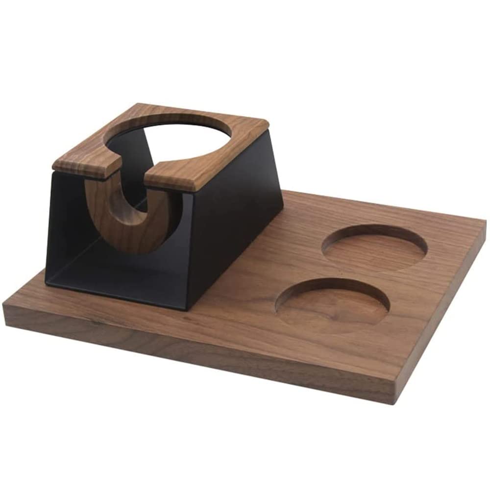 Premium Wooden Coffee Tamper Stand for 58mm Portafilters - Barista-Grade Espresso Accessory with Non-Slip Base | Perfect for Home Brewing, Coffee Shops & Professional Baristas