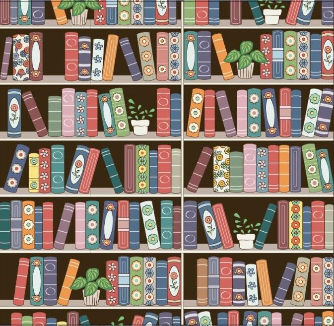 Summer Library Blue / Green / Dark Pink