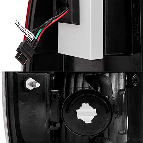 AKKON Red Clear LED Tail Lights Brake Lamps Replacement Pair for 08-16 Ford F-Series Super Duty Pickup Truck - Upgrade Your Truck's Style & Safety for Night Driving & Off-Road Adventures