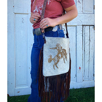 American Darling Conceal Carry Bronc Hide Purse - Stylish Leather Crossbody Bag for Women | Perfect for Everyday Use, Travel & Concealed Carry