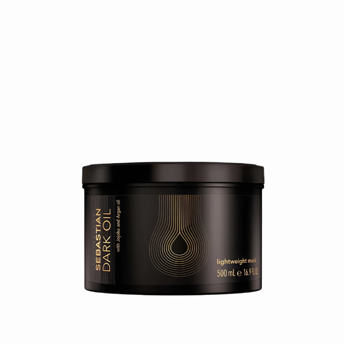 Sebastian Dark Oil Lightweight Hair Mask for Dry & Damaged Hair - Deep Conditioning Treatment for Shine & Repair - Perfect for Salon-Quality Results at Home