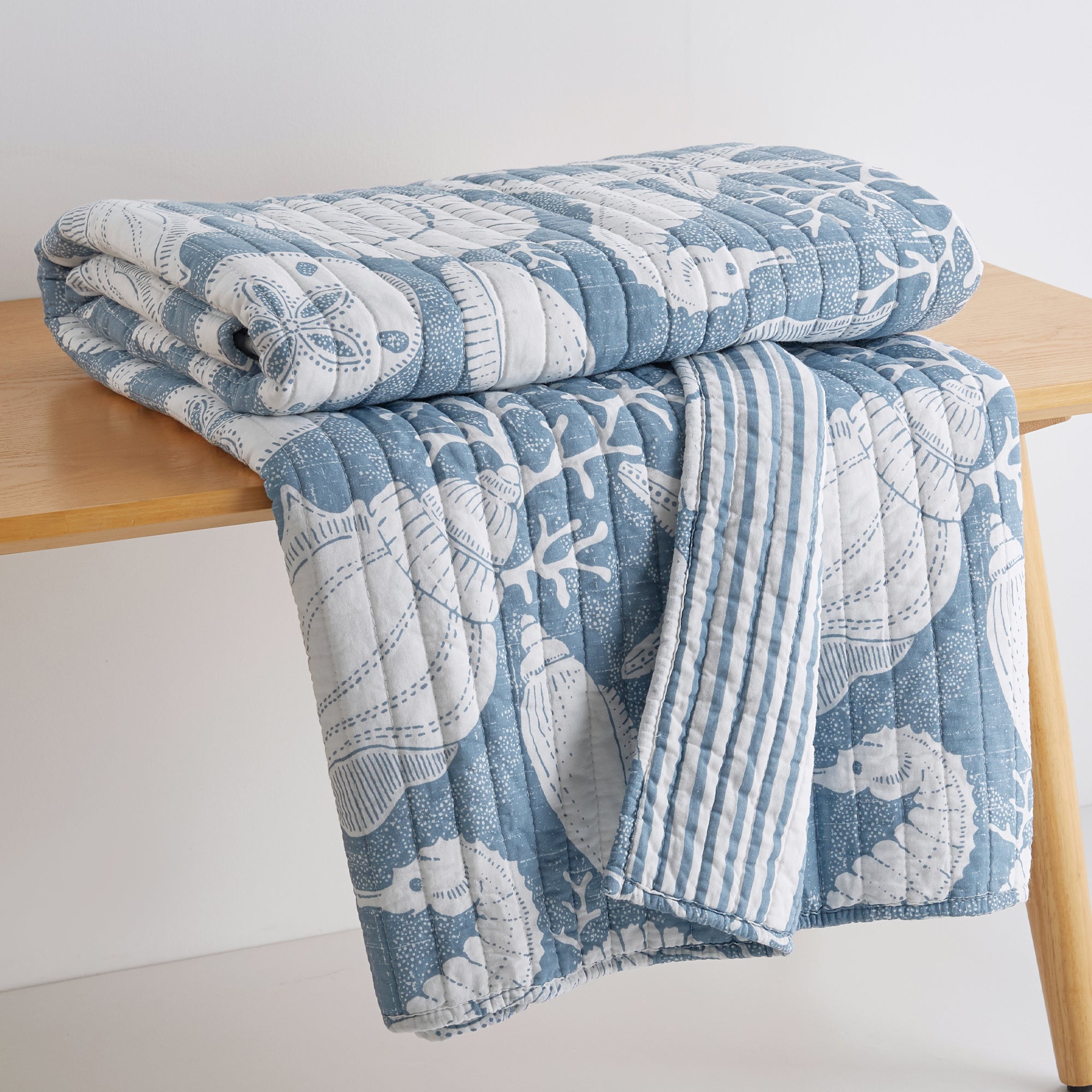 Stillwater Quilted Throw Blanket - Soft & Cozy Lightweight Bedspread for Couch, Sofa, Bed - Perfect for Living Room, Bedroom & Outdoor Use