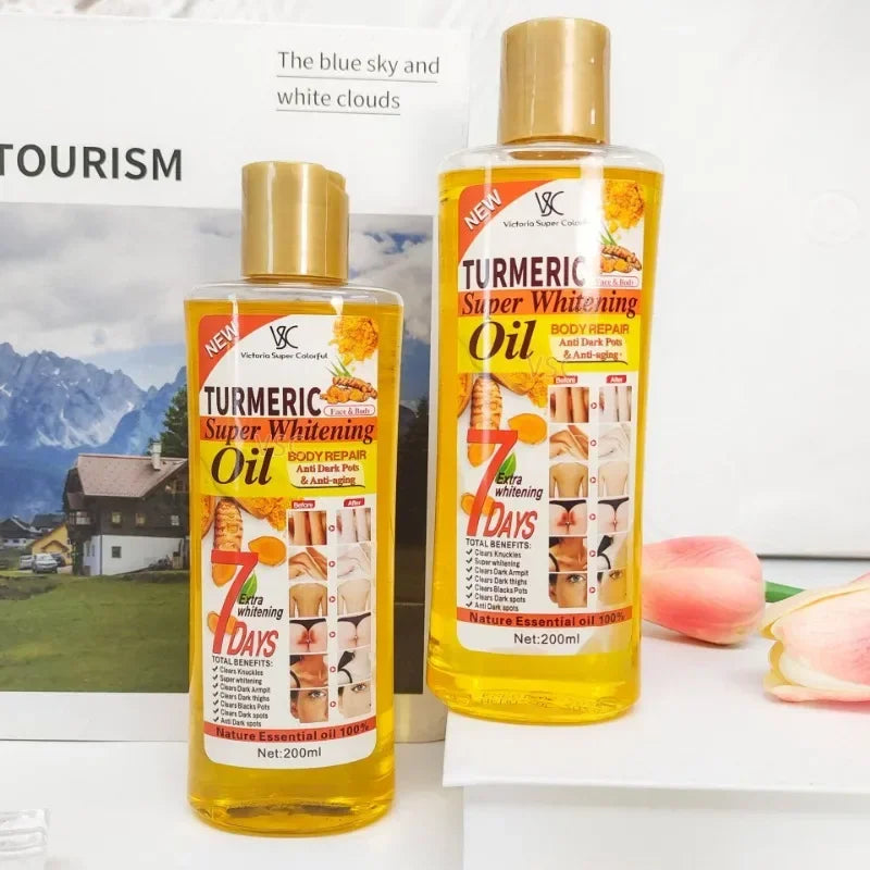 Pure Turmeric Essential Oil for Skin & Body Massage, Aromatherapy, Diffuser, Hair & Face Care - Anti-Wrinkle, Dark Spot Treatment - Perfect for Spa, Yoga & Home Relaxation