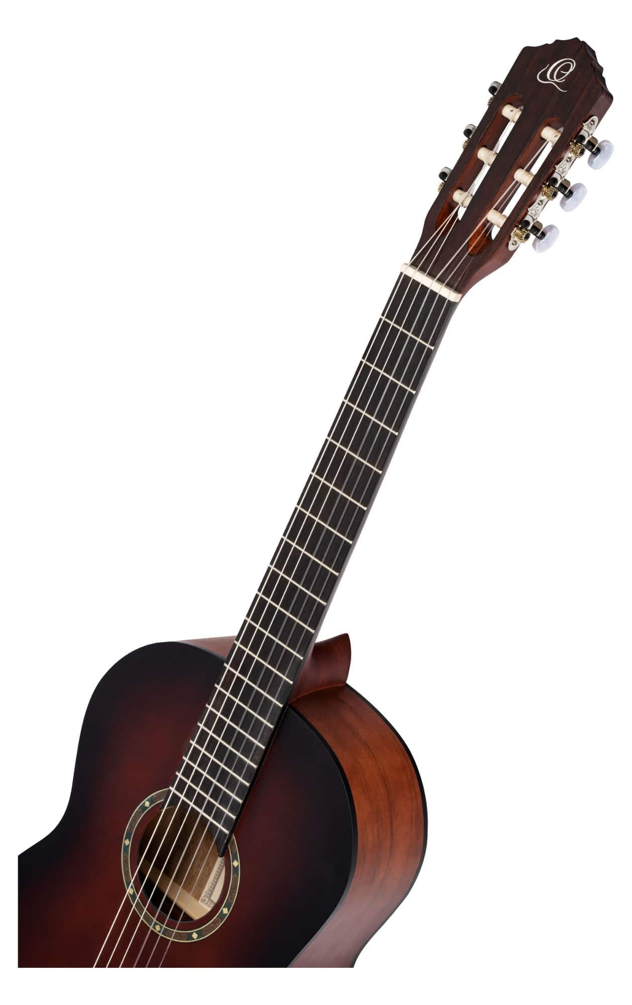 Ortega R55BFT 4/4 Size Classical Guitar with Solid Top & Nylon Strings - Right-Handed Bourbon Fade Finish | Perfect for Beginners, Students & Home Practice | Ideal for Classical Music, Flamenco & Fingerstyle Playing