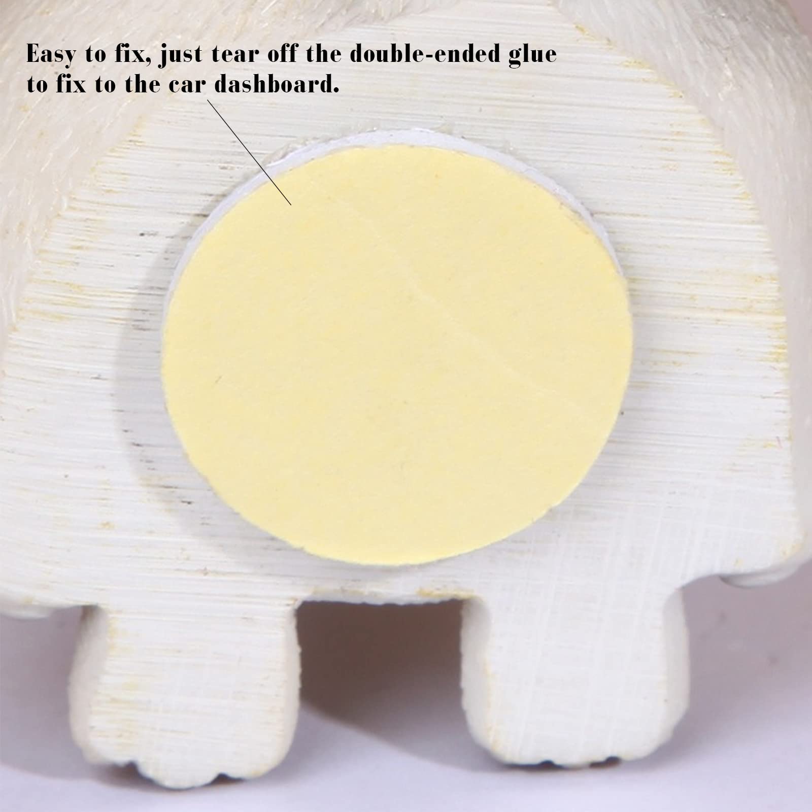 1Pcs Car Bobblehead Shaking Dog Toy - Resin Simulation Poodle White Dashboard Decor for Car & Home | Fun Car Accessories & Gift for Dog Lovers