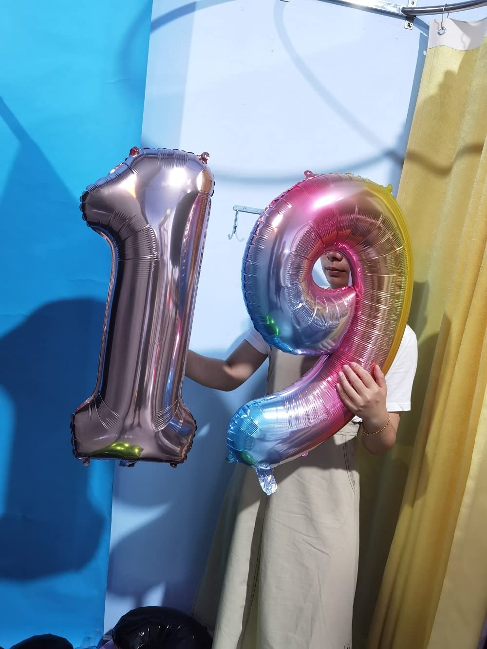 32 Inch Rose Gold Number 9 Foil Balloons - Pack of 1 | Birthday Party Decorations, Anniversary, Graduation, Baby Shower & Special Event Supplies | Metallic Balloon for Photo Backdrops, Ceiling Decor & Party Centerpieces