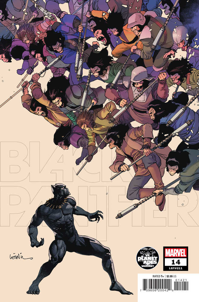 Black Panther #14 Yu Planet Of The Apes Variant Comic Book - Marvel Collectible Edition for Superhero Fans & Comic Collectors - Perfect for Display, Gifts, and Pop Culture Enthusiasts