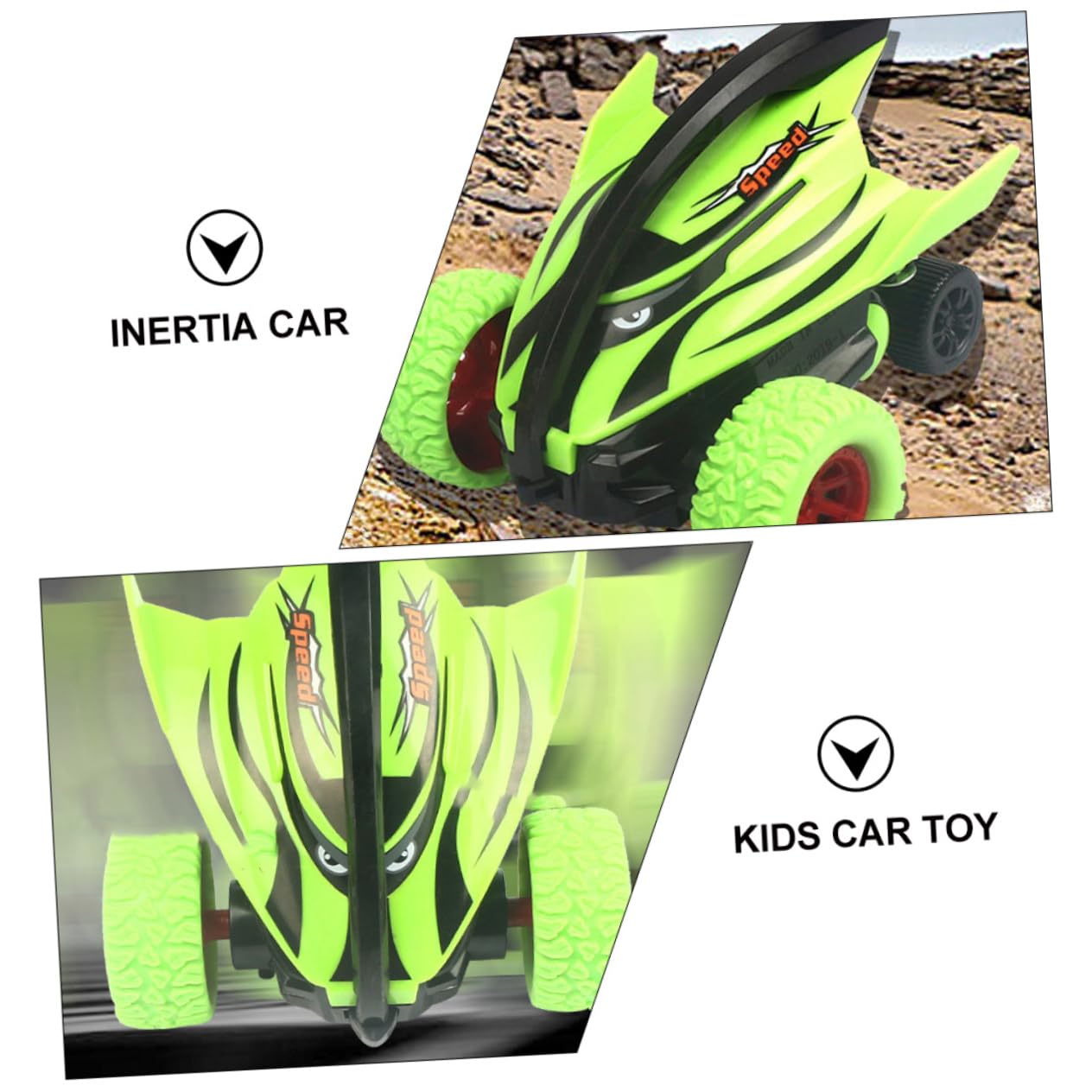 Hohopeti Pull Back Toy Cars for Kids - 6 Pack Green Plastic Race Car Models, Educational Vehicle Toys for Toddlers, Fun Racing Games & Learning Playtime